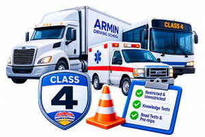 Class 4 driving licence and training in BC – Armin Driving School
