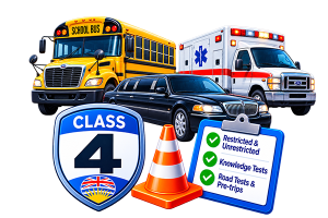 Class 4 driving licence and training in BC – Armin Driving School